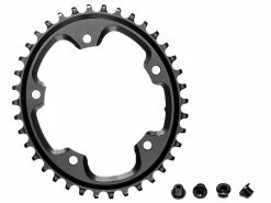 Absolute Black Plateau Cyclocross Oval Narrow Wide 110 Mm 5 Trous Noir 2022