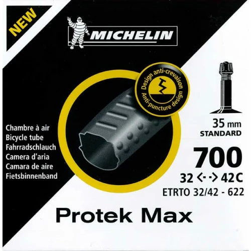 Chambre à Air MICHELIN Protek Max 700x32/42c - Schräder - Auto-obturante Avec Gel Anti-crevaison - ETRTO 32/42-622 5 Chambre à Air MICHELIN Protek Max 700x32/42c - Schräder - Auto-obturante Avec Gel Anti-crevaison - ETRTO 32/42-622 – Image 3